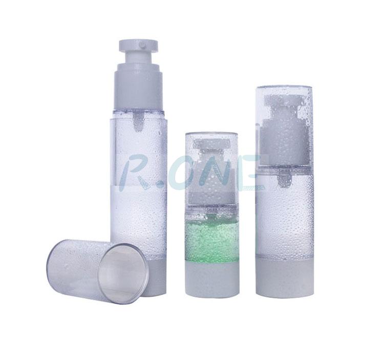 Cosmetic airless bottle,clear airless pump bottles