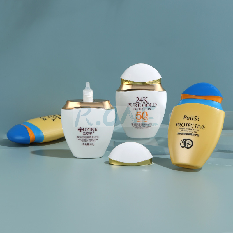sunscreen HDPE cream bottles,sunscreen yellow bottle