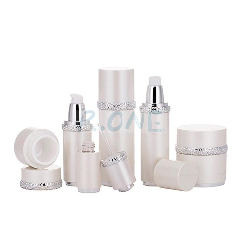 RO-CS058 Luxury pearl white cosmetics cream lotion container