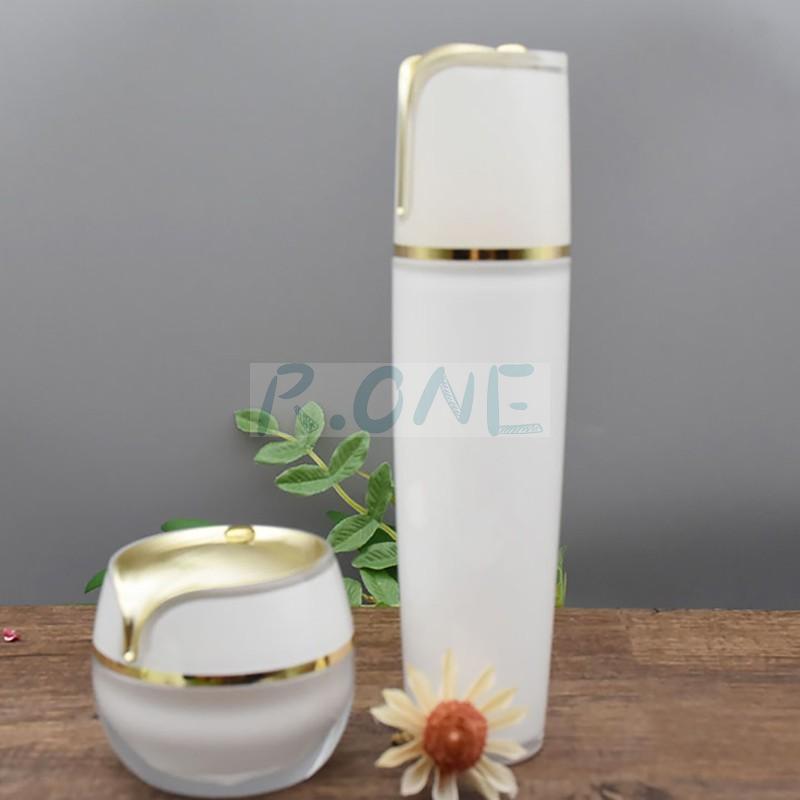 RO-CS037 Pearl white lotus leaf-shaped acrylic sets