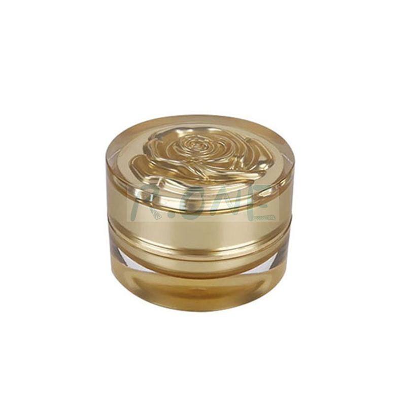 RO-CJ022  Different volume cream containers with rose picture