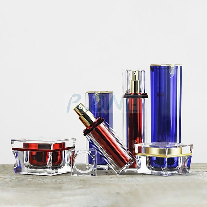 RO-CS064 Colorful square cosmetic acrylic cream jars