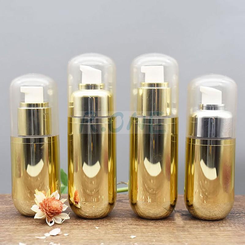 RO-AB034 Luxury cosmetic bottle with pump head