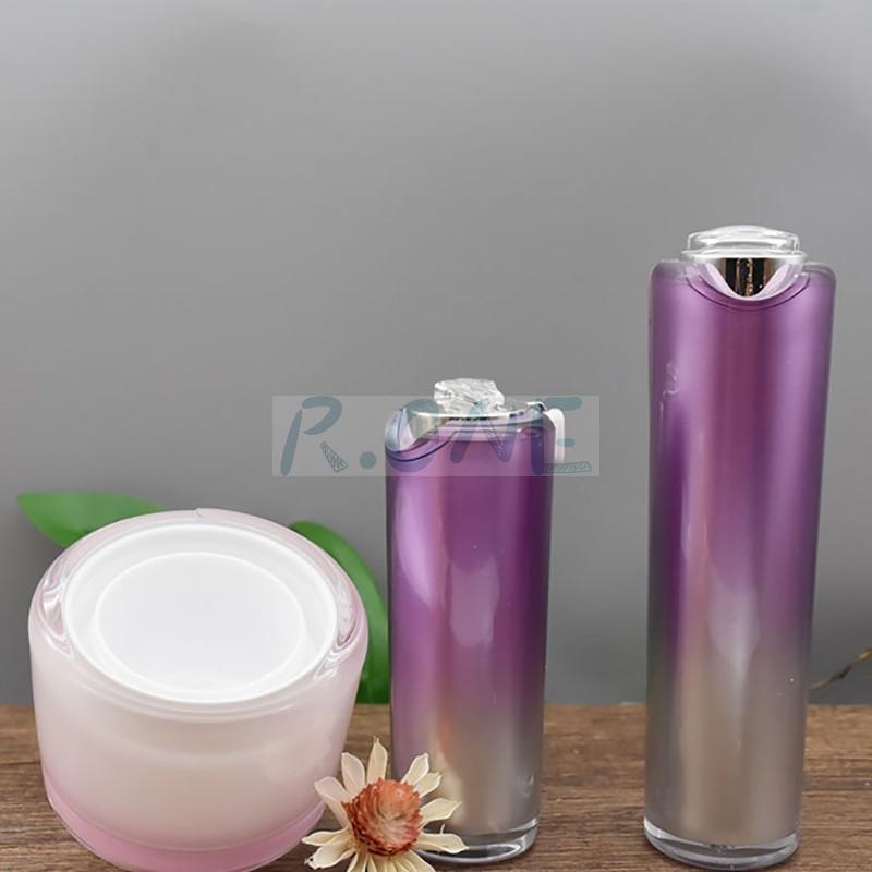 RO-CS038 Violet cosmetics sets with bow-tie cap