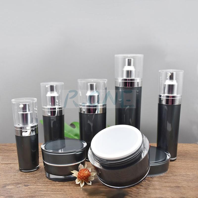 RO-CS026  Low-key grey color cosmetic packaging sets