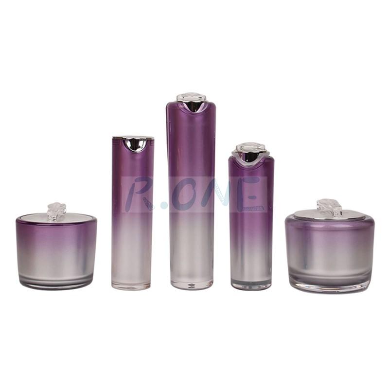 RO-CS070 Personal use skin care packaging acrylic empty cosmetic set