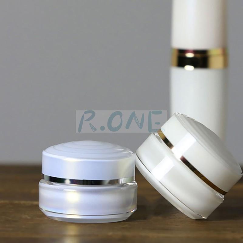 RO-CS048 Pearl white stripper ring cosmetic containers