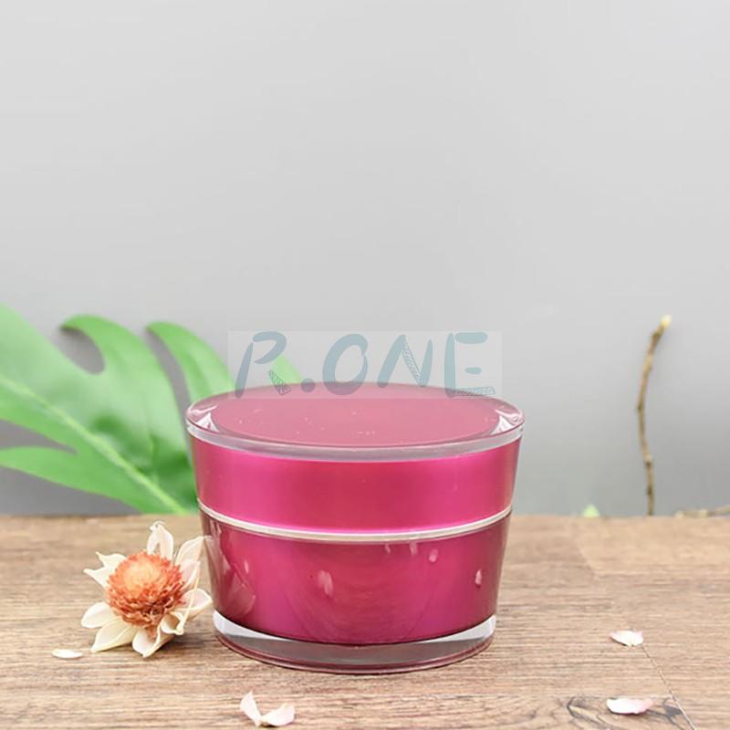 RO-CJ033 Rose color cone cream jar with different volume