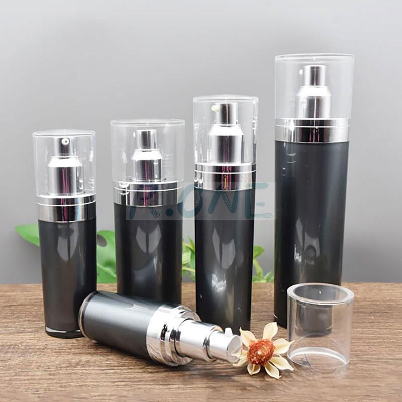 RO-LB039 Grey color cosmetic lotion bottle with pump head