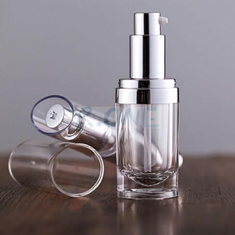 RO-LB048 Clear oval-shaped cosmetic bottle for face care