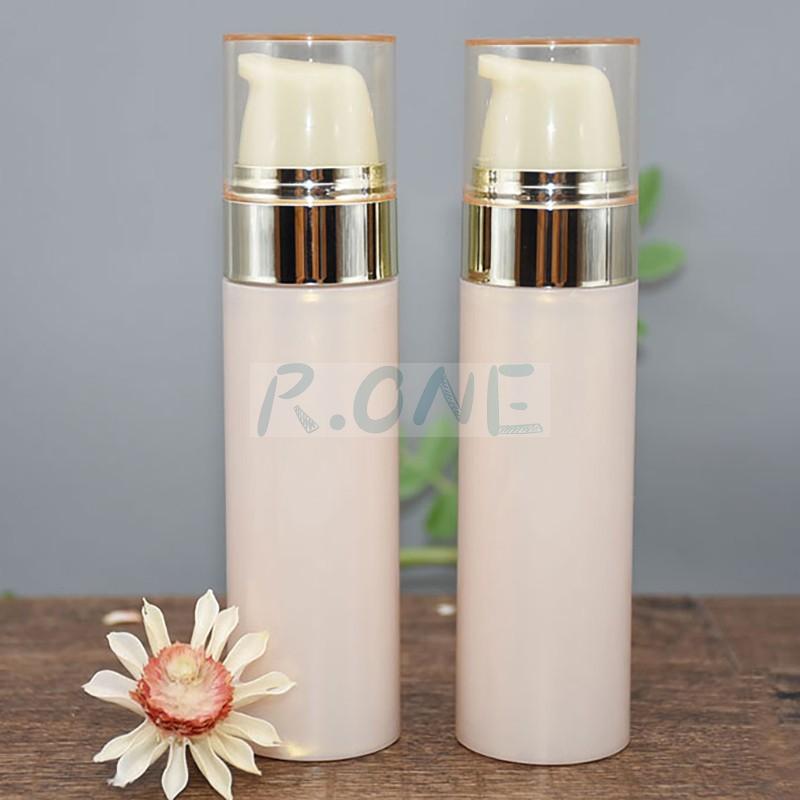 RO-AB041 Cream-coloured plastic empty airless bottle